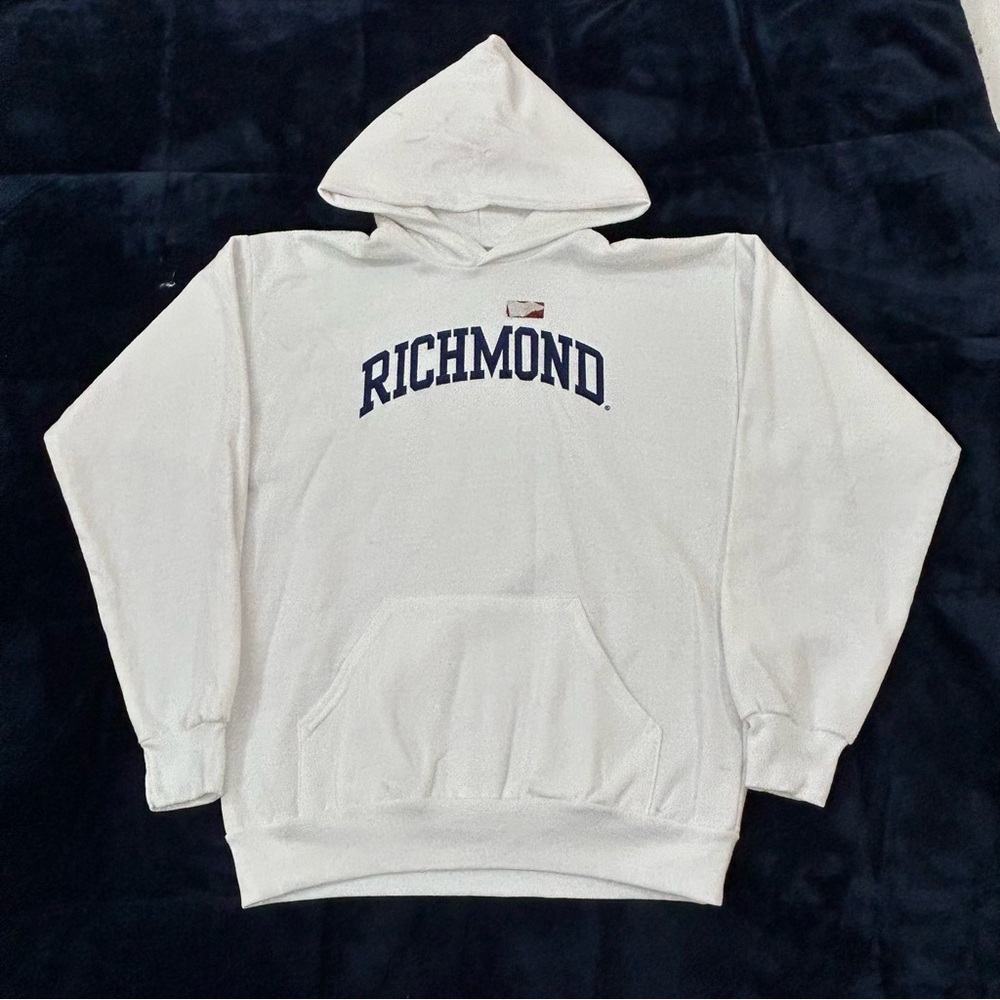 University Of Richmond Virginia NCAA White Pullover Hoodie Sweatshirt Youth XL